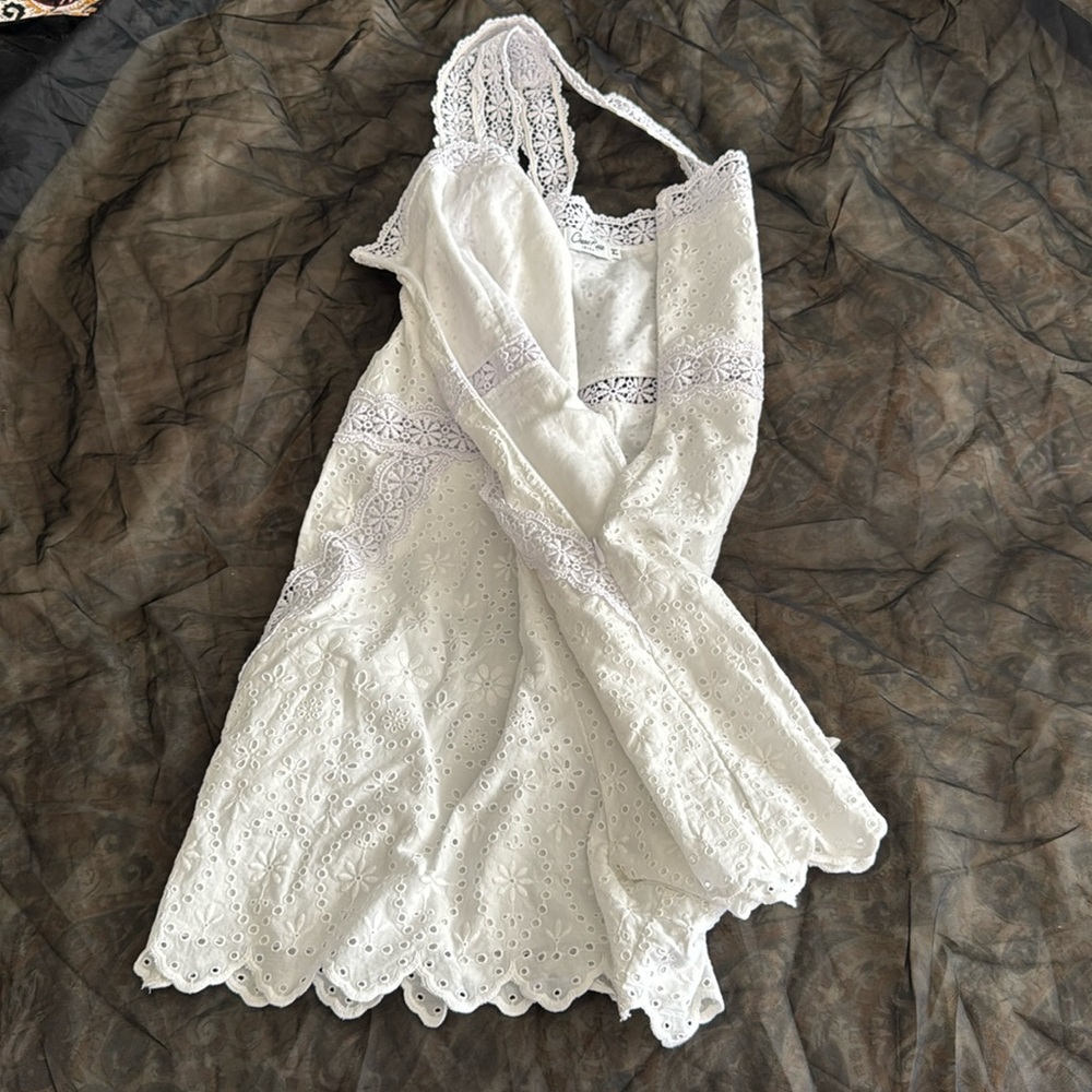 Charo Ruiz White Eyelet Lace Garment - Picture 8 of 12